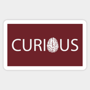 Curious being curious artistic design Sticker